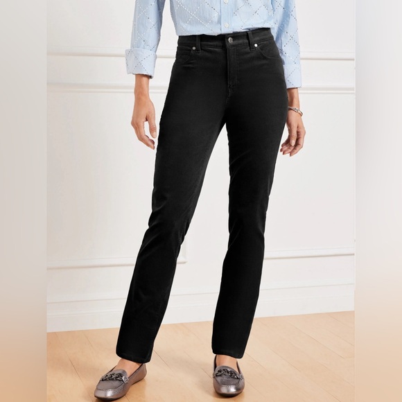 Chico's Pants - Chico’s Black Corduroy‎ Straight Leg Pants.  Women’s Size 2 Regular (12).